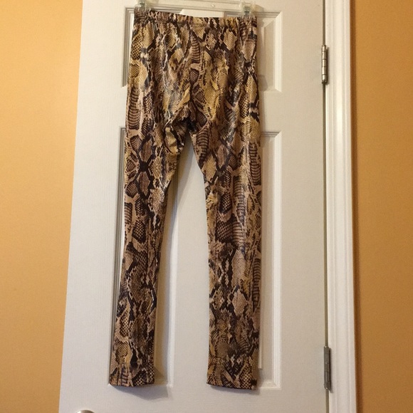 Pleather python leggings! Stretchy/form fitting! - Picture 2 of 8